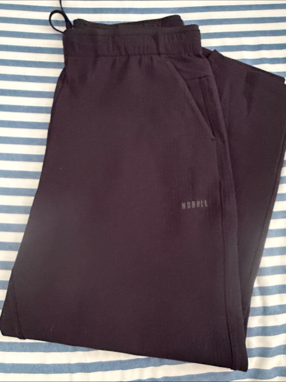 NWOT: LOT of 2 NOBULL Track Women’s Jogger Pants M (blue / black) - Picture 4 of 5
